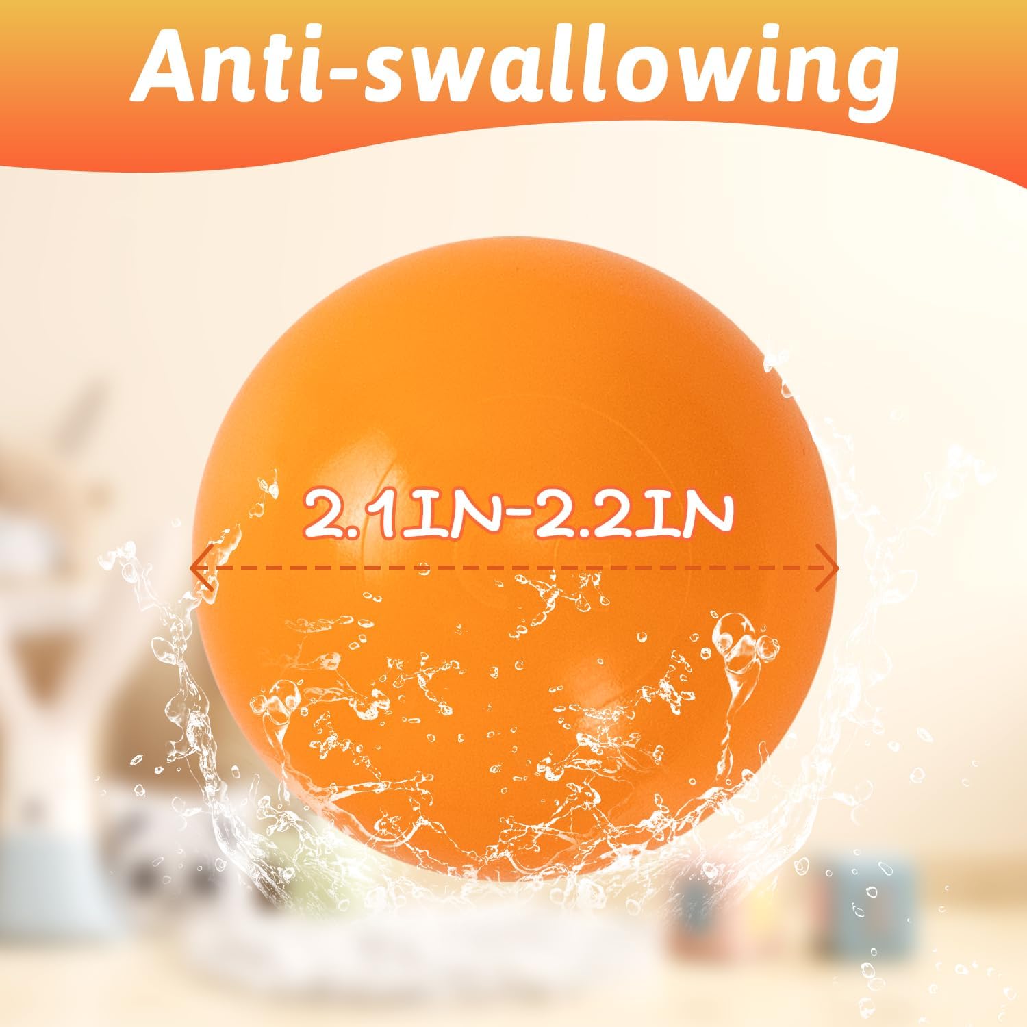 170 PCS Ball Pit Balls 2.1-2.2” Free Crush Proof Plastic Ball for Baby and Toddler -8 Bright Colors with Zip Storage Bag,Baby Pool Water Toys,Kiddie Pool